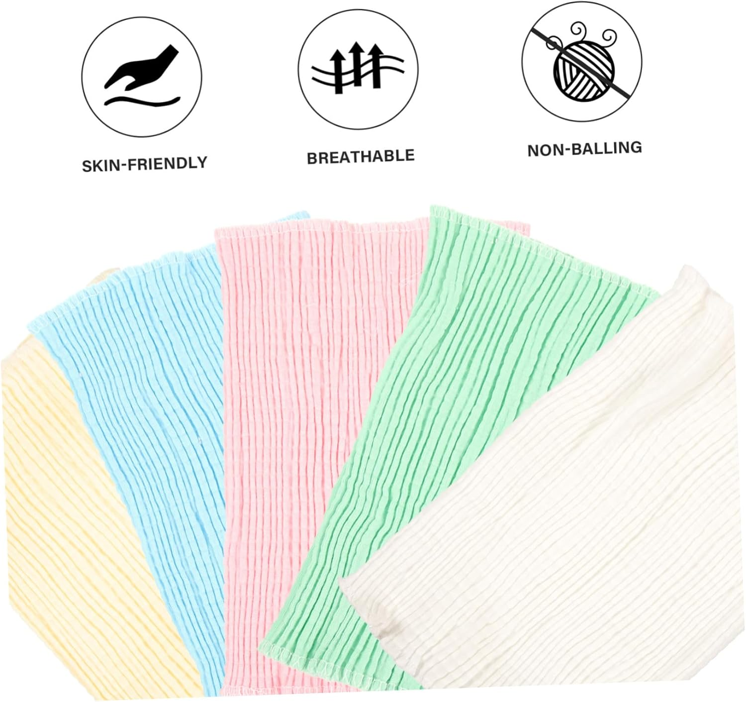 5Pcs Newborn Baby Belly Band Cotton Infant Belly Wrap Protective Navel Cover Soft Elastic Wide Design Portable Cord Belt for Baby Girls and Boys image number 4