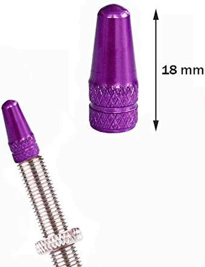 Winorda 40 Pieces 10 Colors Bike Tire Valve Stem Caps Aluminum French Bicycle Air Tire Caps Bike Valve Caps Presta Valve Caps Alloy