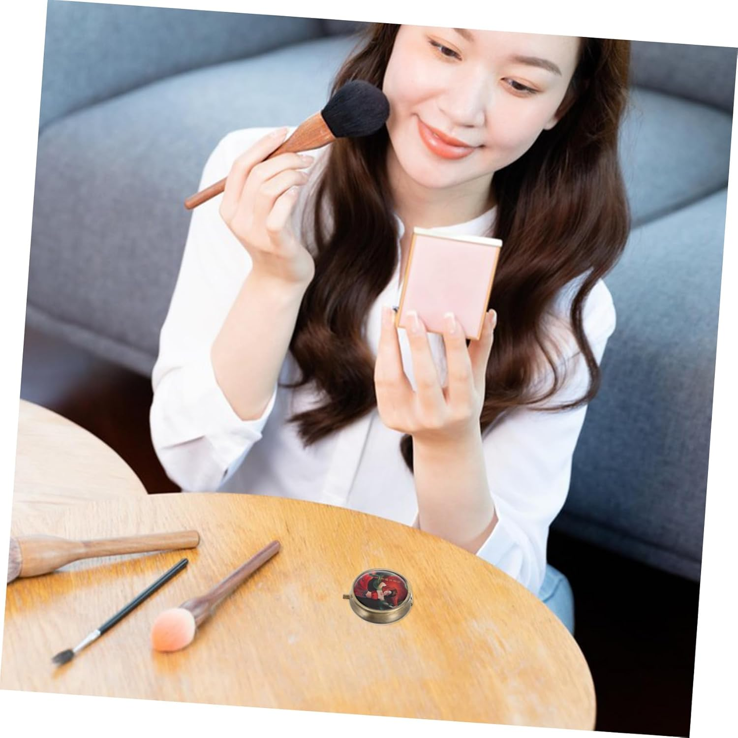 HAPINARY High Concentration Solid Perfume Balm for Women Sandalwood Scent Portable Aromatherapy Fragrance for Daily Travel Use Elegant Choice with Freshness image number 1