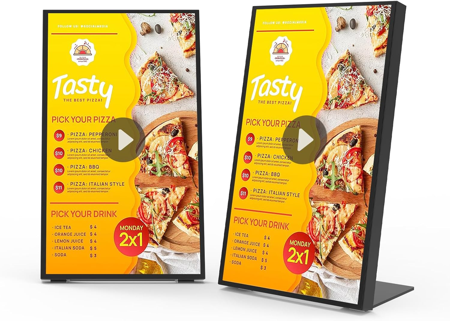 18.5 Inch HD 500 Nits Desktop Digital Signage Retail Store Payment Kiosk Commercial Display Advertising Screen Android with HDMI In,Digital Media Player image number 4