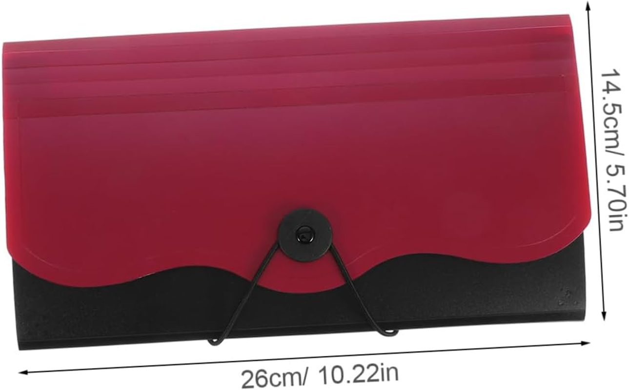 Angoily Accordion File Organizer for Documents Multi Pocket Receipt Holder Bag for Office Home School and Travel Ample Storage for Papers and Cards - Black image number 4