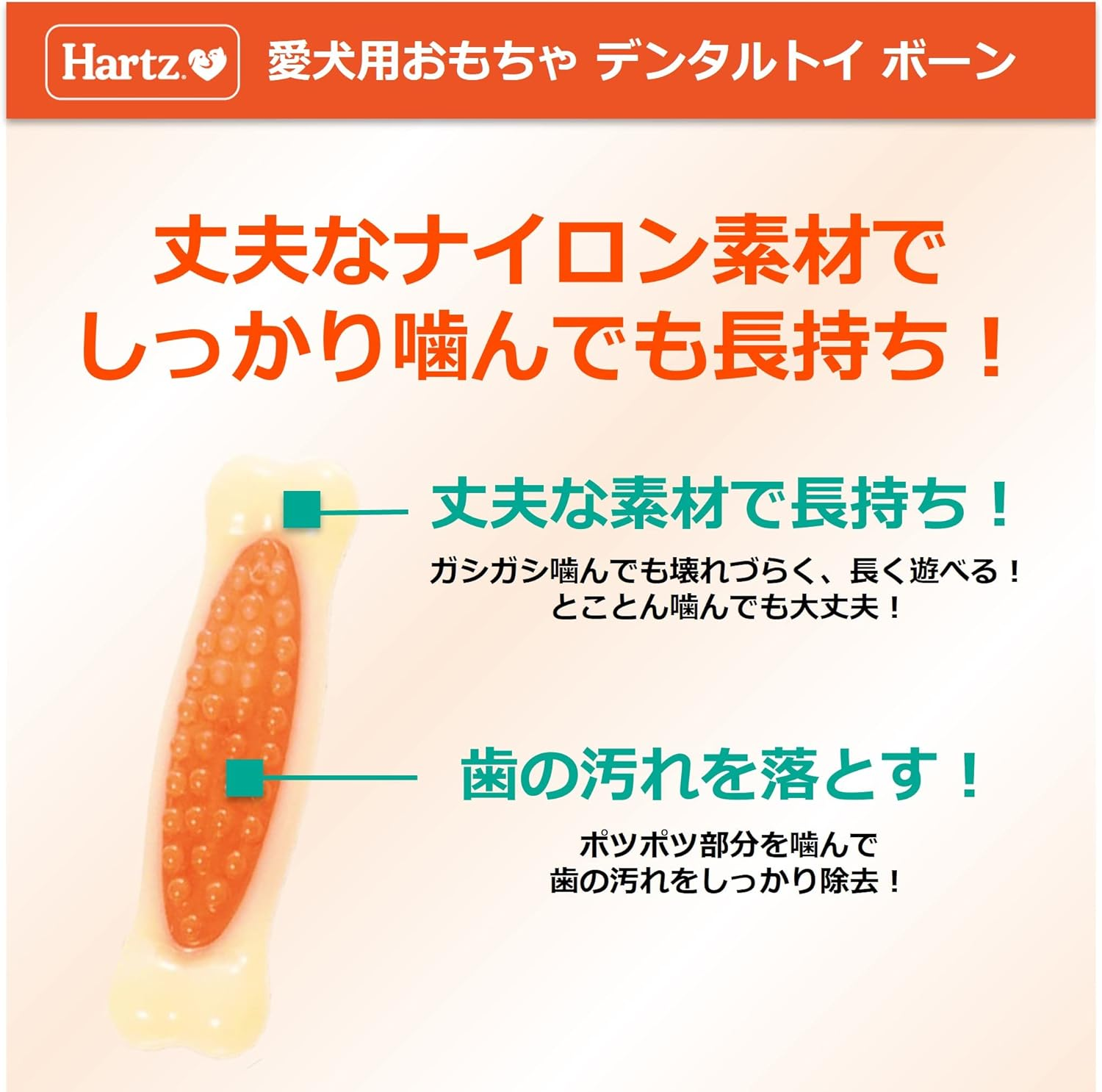 Dental Toy Bone Dog Toy Toothpaste Toy Medium X 2 Bacon Flavor | Hearts | Dental Care | Toothpaste image number 3