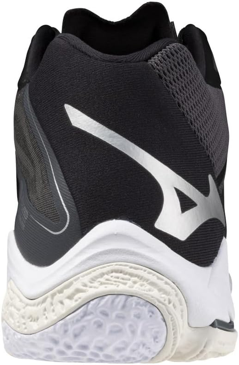 Mizuno Z8 MID Volleyball Shoes, Wave Lightning Indoor, Wide Wide, Lightweight, Indoor, Mid Cut, Multicolor (Black/Silver), 28.5 Cm 2E image number 5