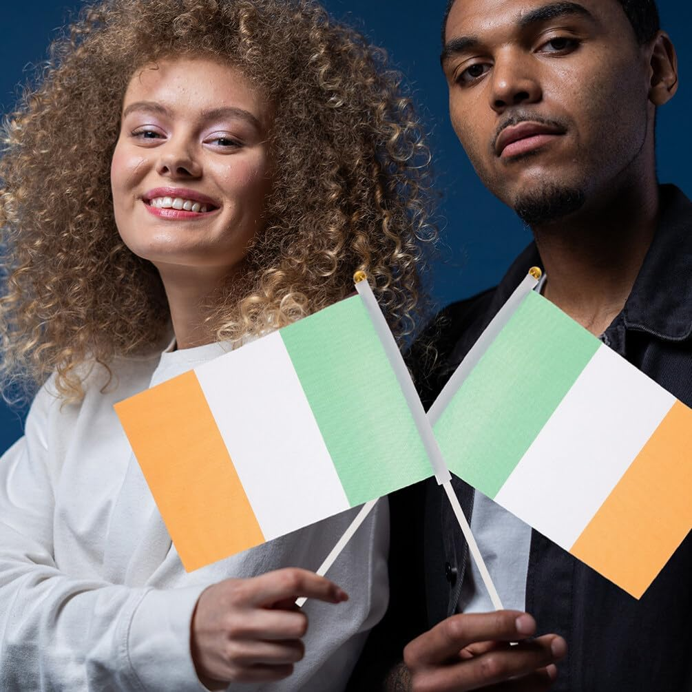 Kichvoe 100Pcs Flag Poles for Handheld Flags Stable and Smooth Design for Festive Events and National Celebrations image number 5