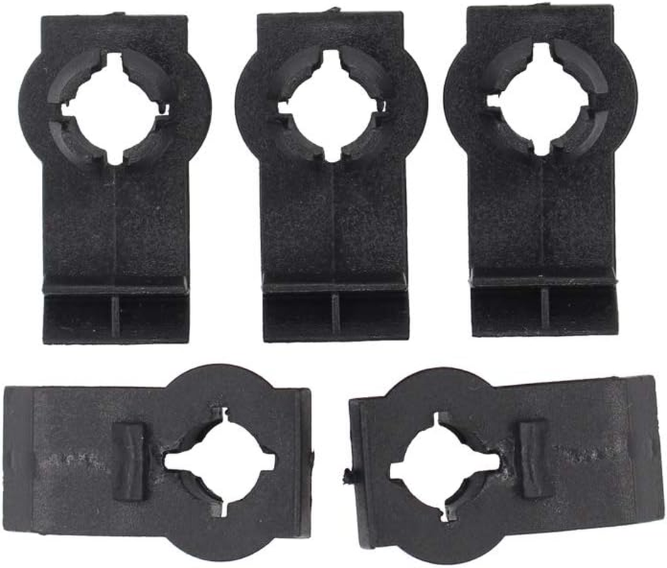 Newyall Pack of 5 Window Regulator Bracket Retaining Clips Front Rear Left Right for 2000-2006 X5 E53 Front Left & Right, 2001-2006 X5 E53 Rear Left & Right