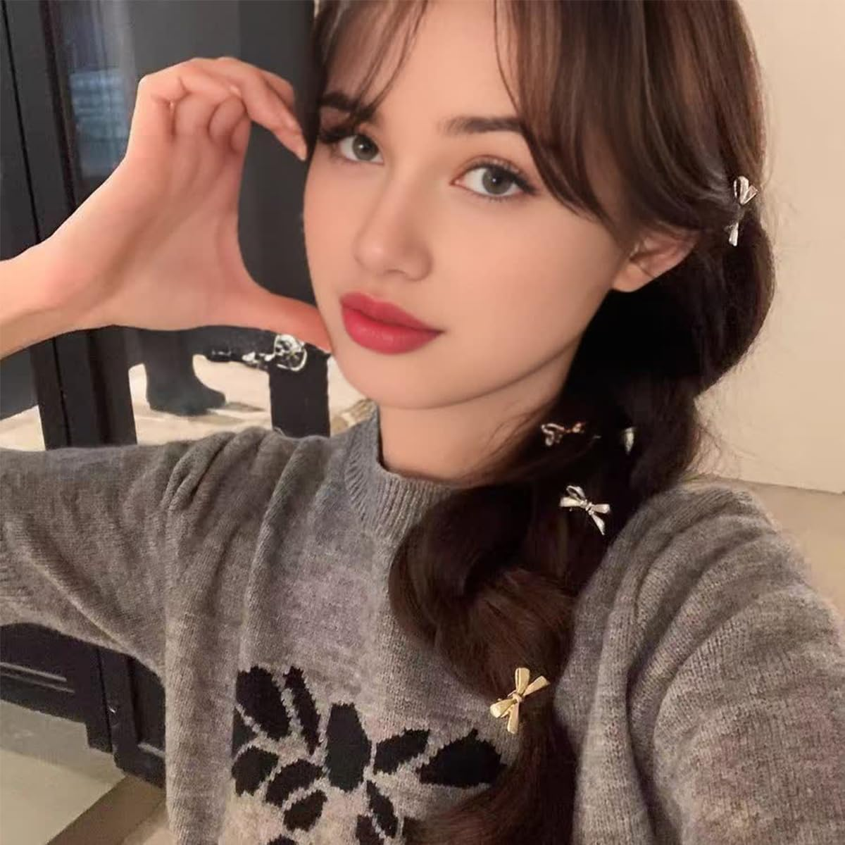 12Ps Women'S Small Mini Butterfly Knot Shape Duckbill Hair Clips for Styling Hair Thick & Thin Clips image number 6