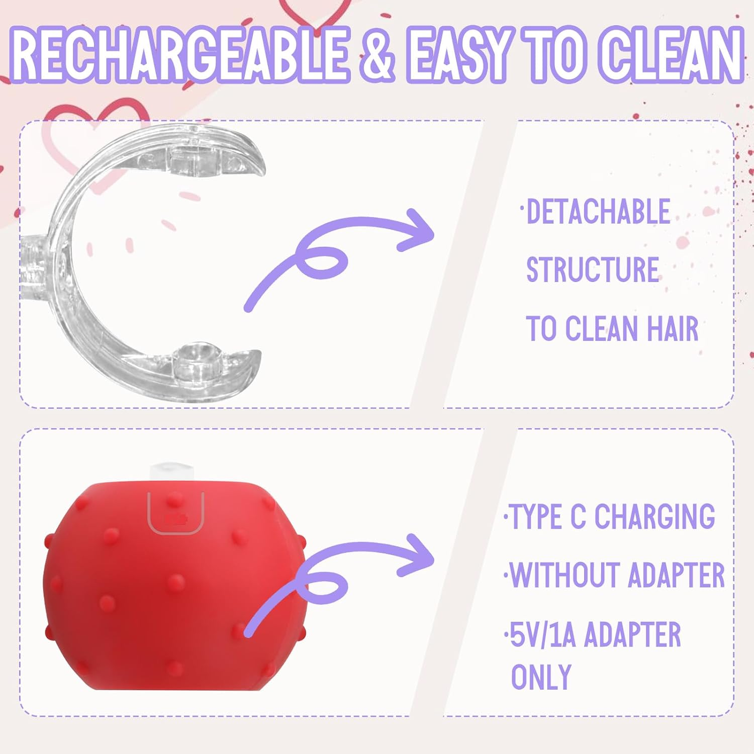 Interactive Cat Toy Ball with 2 Tails&ndash;2025 Upgrades Cat Toys for Indoor USB-C Rechargeable,Auto Rolling,Smart Obstacle Avoidance,Self-Activating Electric Chase Toy for Bored Indoor Cats & Dogs(Red image number 3