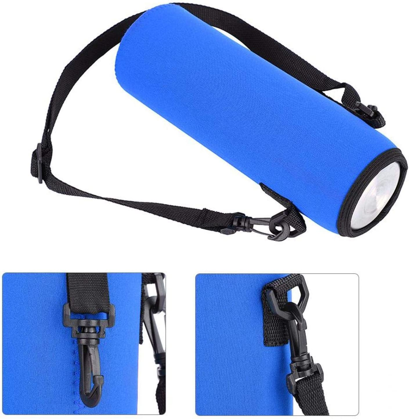 Water Bottle Bag Water Bottle Case Thermal Holder Bag Protect Bottle from Being Scratched for Various Kinds of Bottles(Blue) image number 2