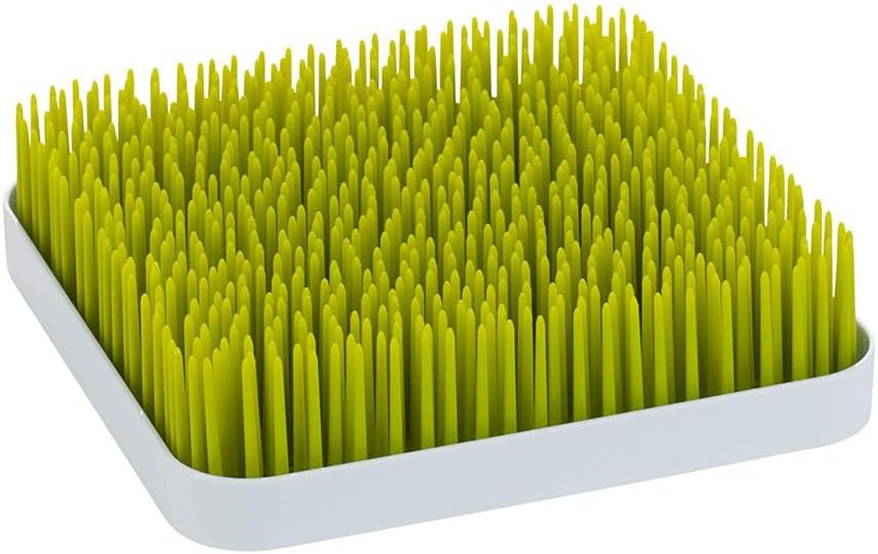 Countertop Drying Rack, Green Plastic Baby Bottle Drying Rack with Drainage Tray, Bottle and Utensil Organizer for Kitchen or Nursery, Baby Feeding Essentials image number 2