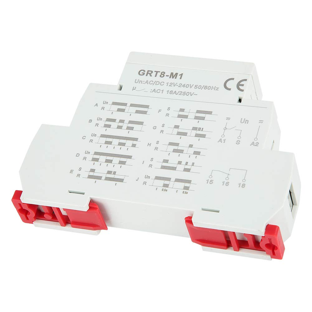 Multifunction Delay Time Relay, Electric Timer Control Relay with 10 Functions, Wide Time Delay Adjustment Range for Industrial Equipment, image number 6