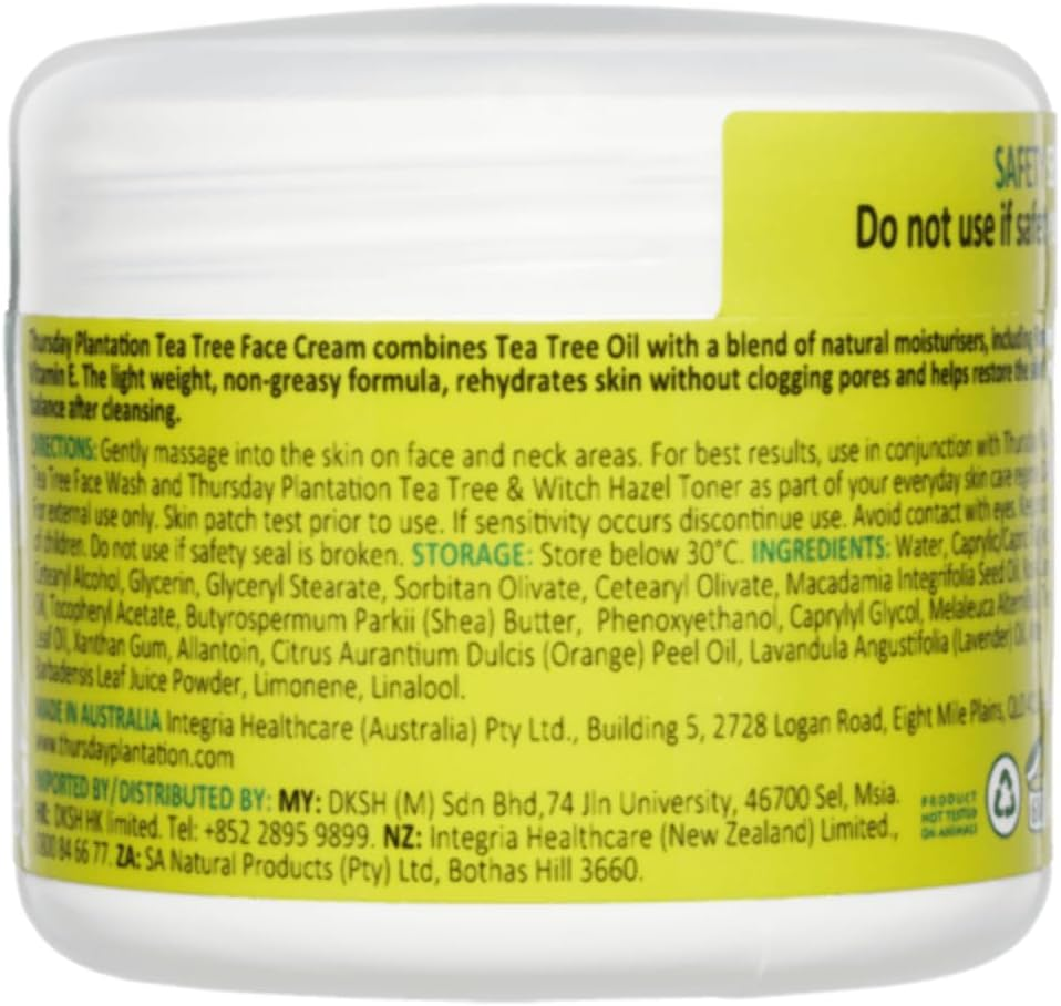 Thursday Plantation Tea Tree Face Cream 65G image number 3