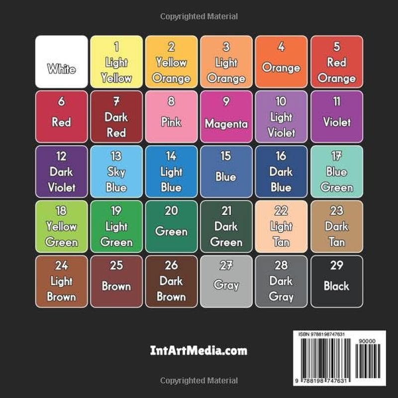 100 QUEST Color by Number: Valentine&rsquo;S Day + Easter + Halloween + Christmas (Black Edition): a Holiday-Themed Mystery Mosaic Color by Number Puzzle Book for Adults and Teens image number 1