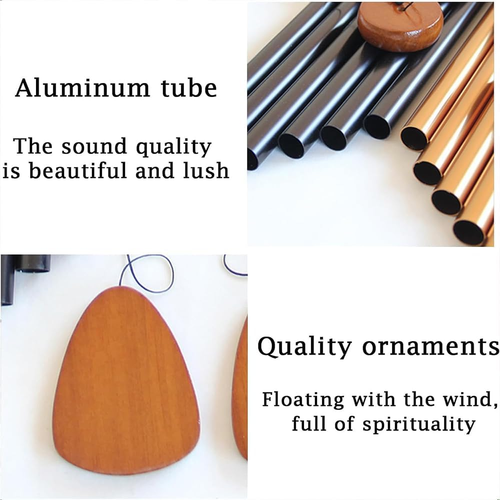 Large Wind Chimes for outside 71Cm Deep Tone Wind Chimes Memorial Sympathy Windchime for Gift Home Backyard Outdoor Decor Action image number 6