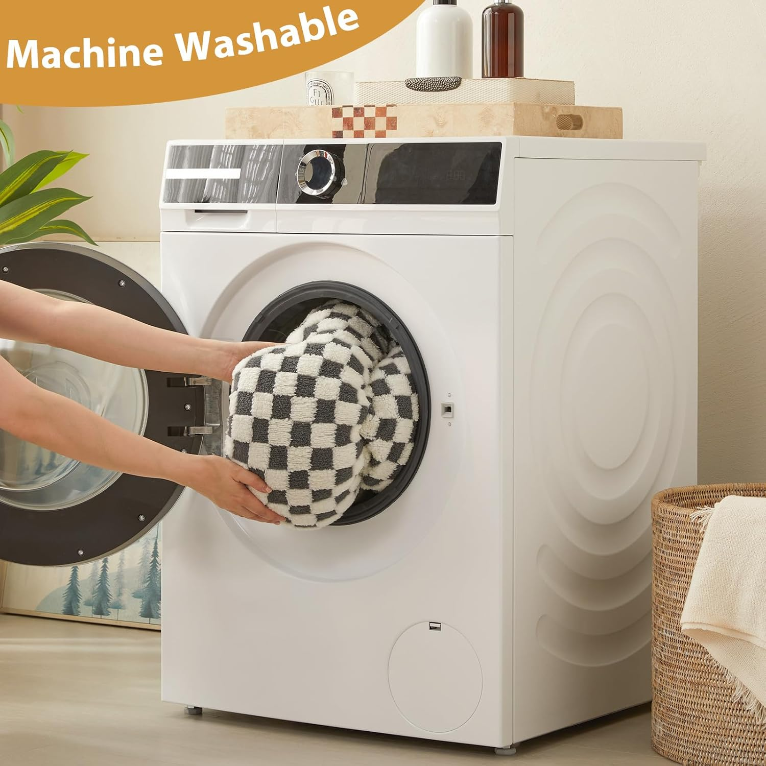 BFPETHOME Donut Dog Beds for Small Dog, round Cat Beds for Indoor Cats, Calming Pet Bed for Puppy and Kitty with Non-Slip Bottom, Cute Fancy Dog Bed Machine Washable Plush Fabric image number 4