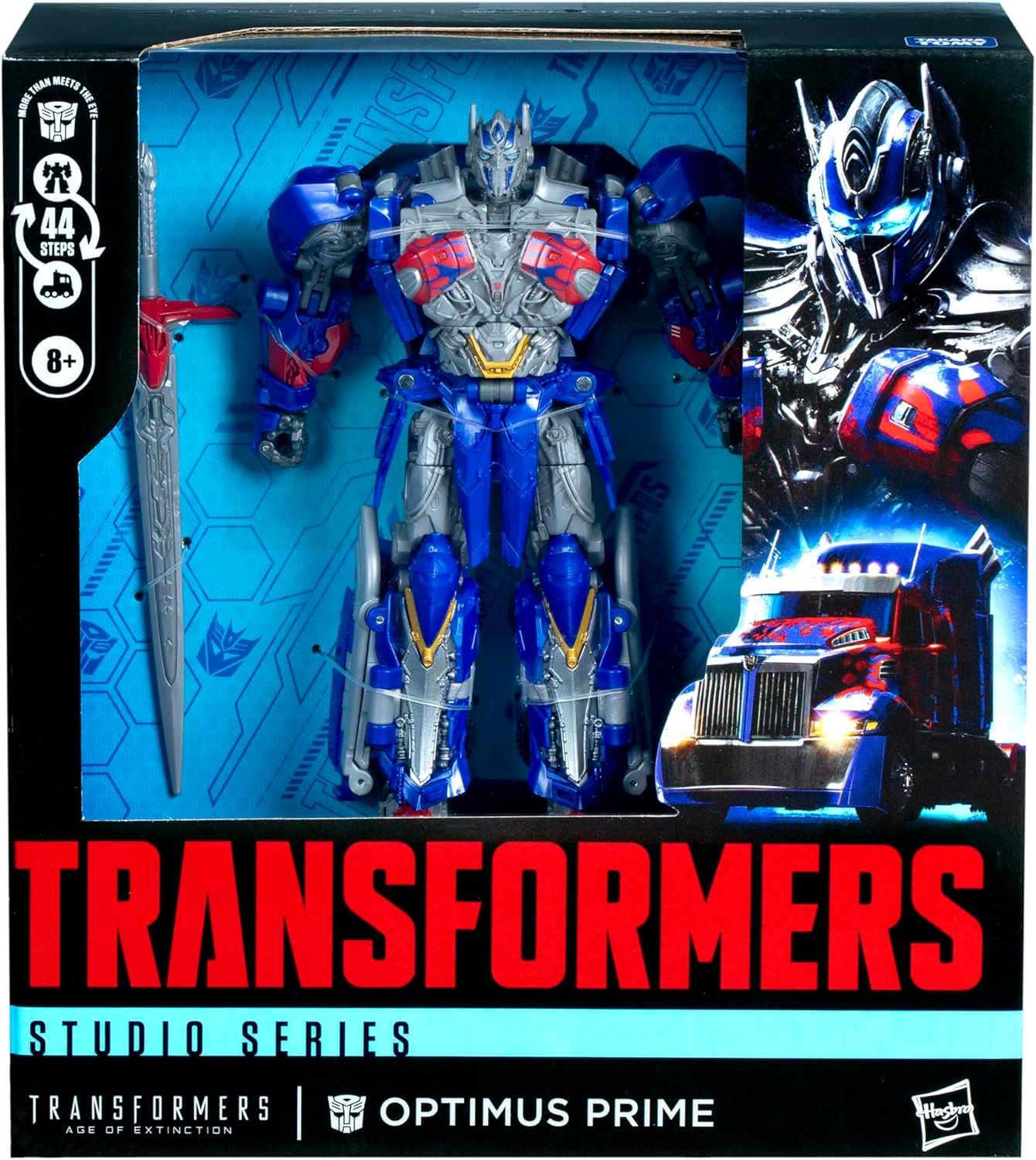 Transformers Toys Studio Series Leader Class Transformers: Age of Extinction Optimus Prime, 8.5-Inch Converting Action Figure, Ages 8+ image number 3