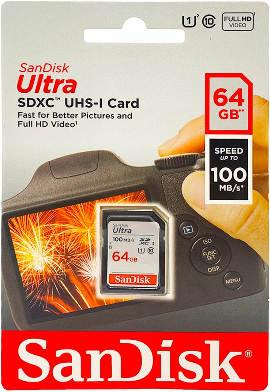 Sandisk 128GB Ultra SDXC UHS-I Memory Card - 100Mb/S, C10, U1, Full HD, SD Card - SDSDUNR-128G-GN6IN image number 2