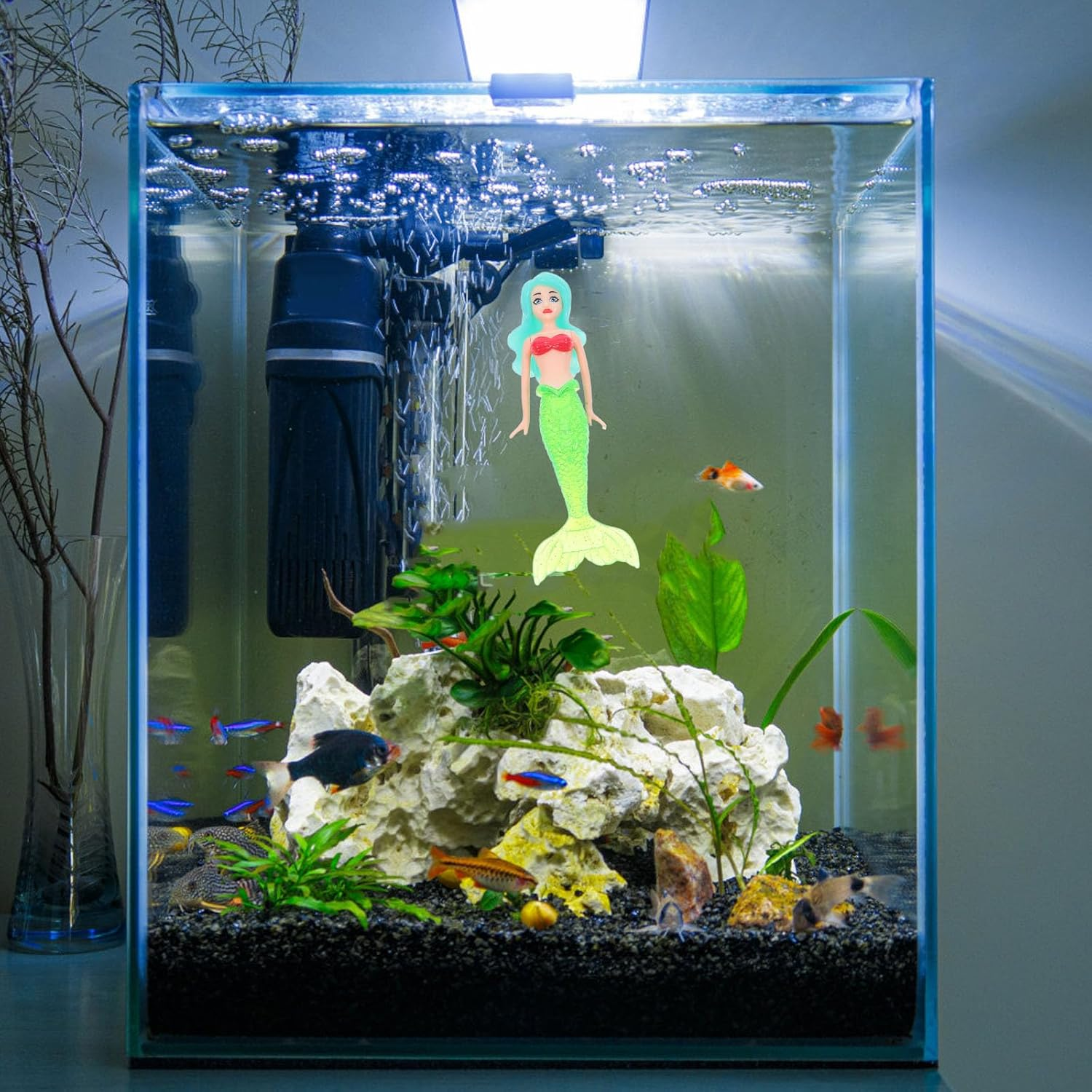 4Pcs Diving Toys Swimming Pool Water Swimming Toys Pool Diving Game Sinking Mermaid Toy Pool Games Pool Toys for Water Toy for Pool Rings for Diving Plastic ERINGOGO image number 4