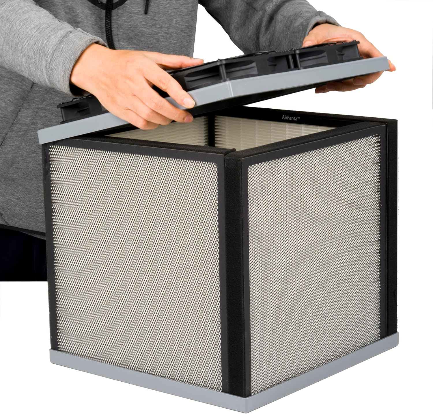 Airfanta 3Pro, Air Purifer for House up to 300M&sup2;, CADR Super Large 730M&sup3;/H, Collapsible, Can Be Packed into a 20" Carry-On Luggage for Travelling. Highly Effective and Portable.