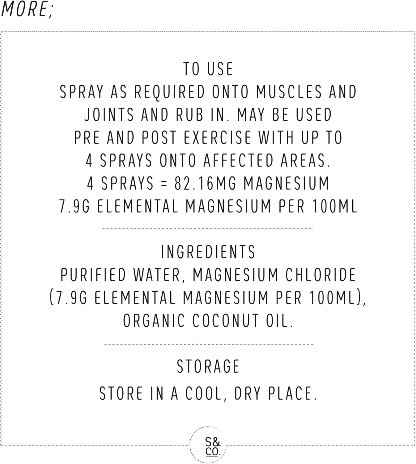 Salts & Co. Magnesium and Coconut Oil Spray 200 Ml image number 1