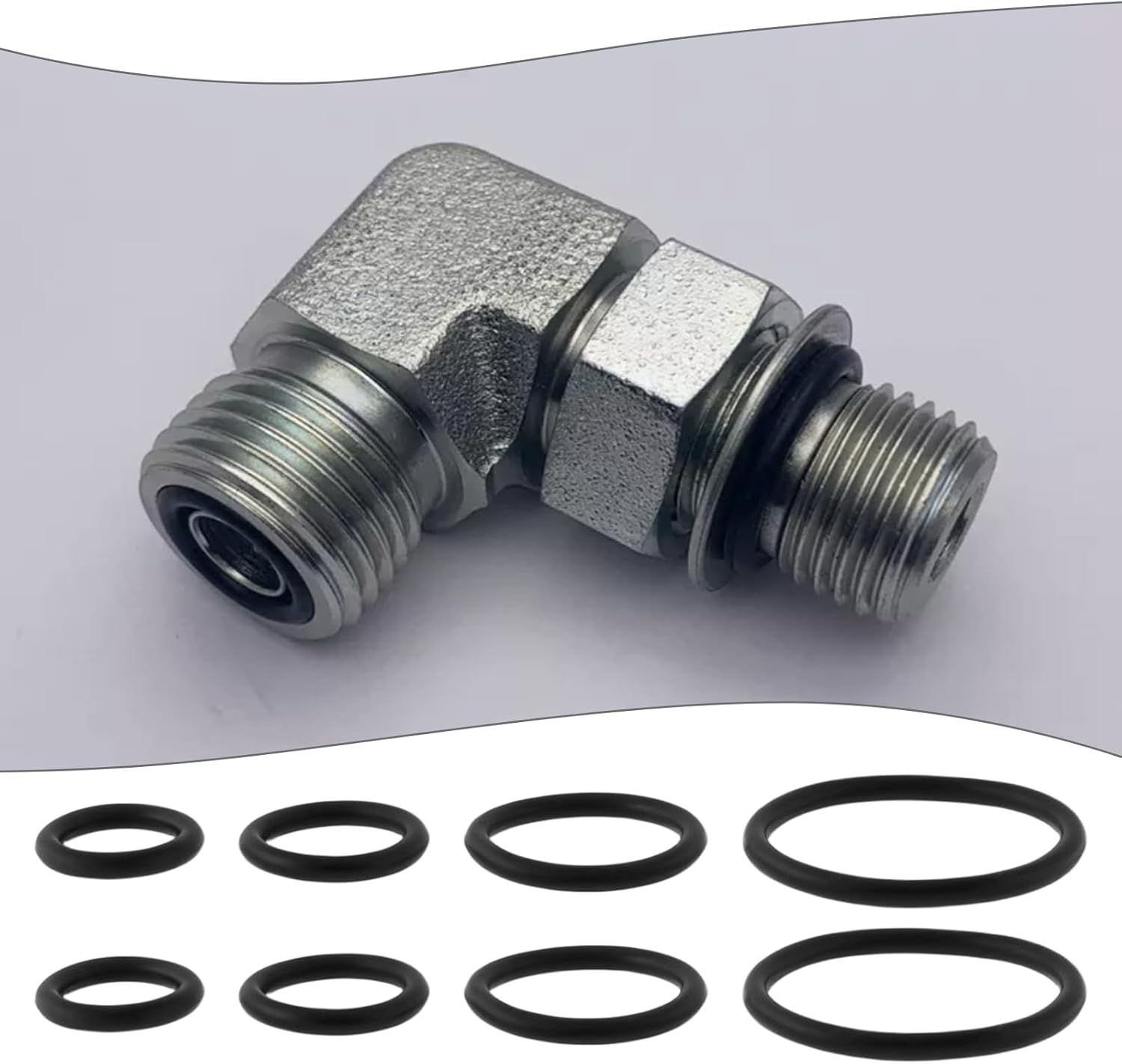 Emagtech 180Pcs O-Rings 7.6Mm-37.5Mm 1.8Mm Thickness Rubber Seal Grommets Compatible with ORFS Hydraulic Fittings image number 5