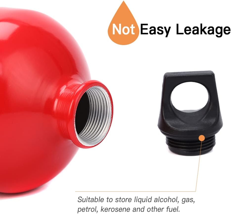 1.5L Aluminum Oil Fuel Bottle Alcohol Liquid Gas Oil Container for Camping Hiking Backpacking image number 3