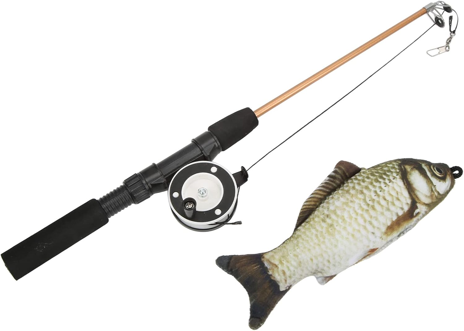 Shanrya Cat Toy Telescopic Pulley Rod Hand Reel Rods Carp Herbs + Fishing Rod image number 6