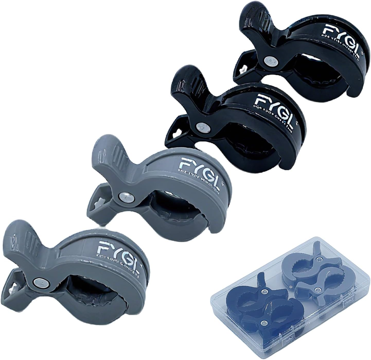 Universal Stroller Clips | 4PCS Multiuse Fasteners for Pram Toys, Sun Shades, and Blankets - Mix Colors