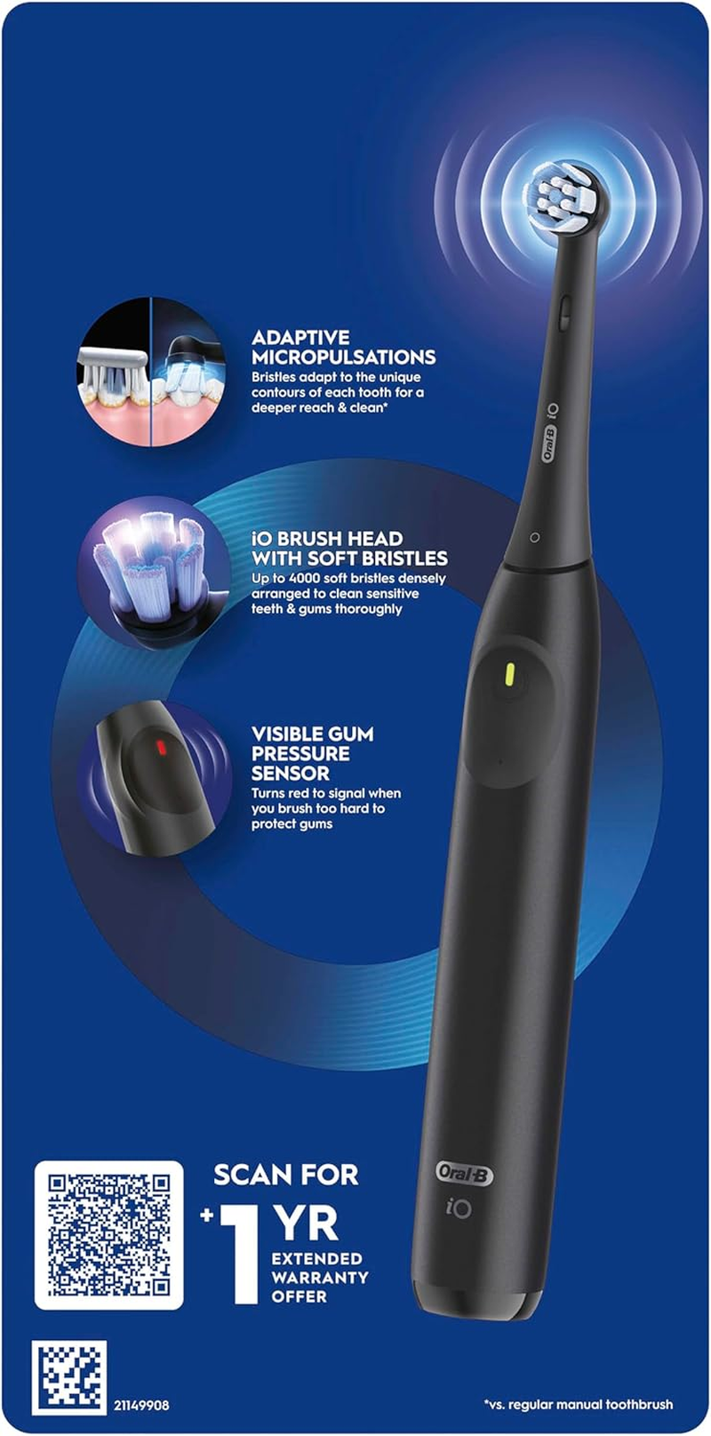 Oral-B Io Series 2 Electric Toothbrush Black image number 2