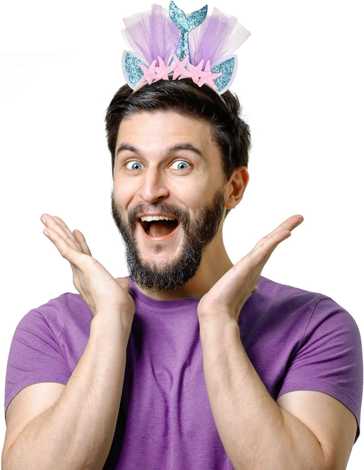 Balinco Mermaid Costume Accessory, Mermaid Fancy Dress Girls, Women, Children, Headband, Headband, Hair Accessories, Carnival Accessories image number 3