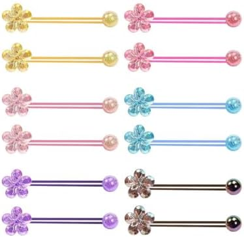 Ruzister 12 Colourful Camellia Hair Rings Scrunchies Small Children'S Hair Accessories image number 4