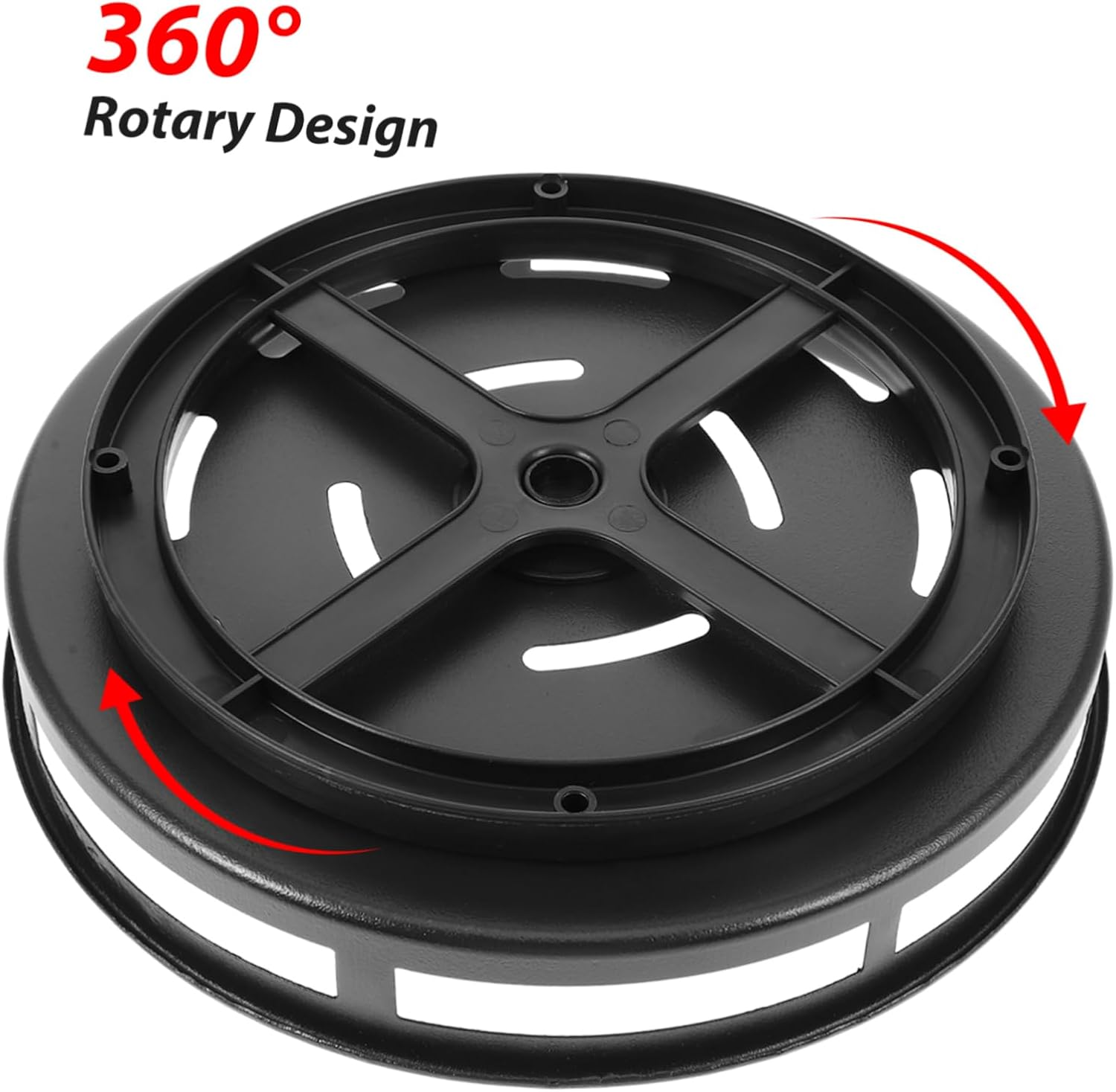 SHOWERORO Turntable Organizer Spice Rack Storage Container for Kitchen and Bathroom Rotating Skincare Holder Non-Slip Tray for Easy Access Large Capacity for Jars and Toiletries image number 4