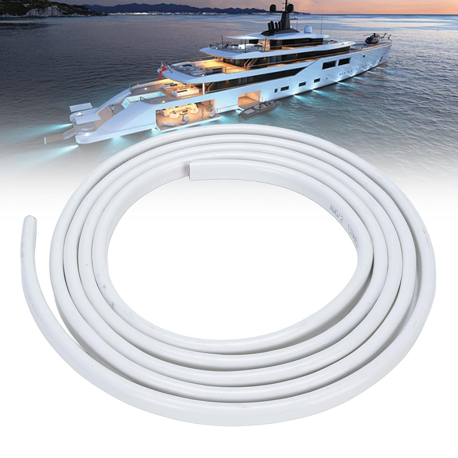 Jiawu 10 Gauge Marine Wire, 10 Ft 10AWG Duplex Marine Grade Wire, Water Proof OFC Tinned Copper Electrical Cord for Automotive Boat Speakers Solar Outdoors, UL Certified Safety image number 5