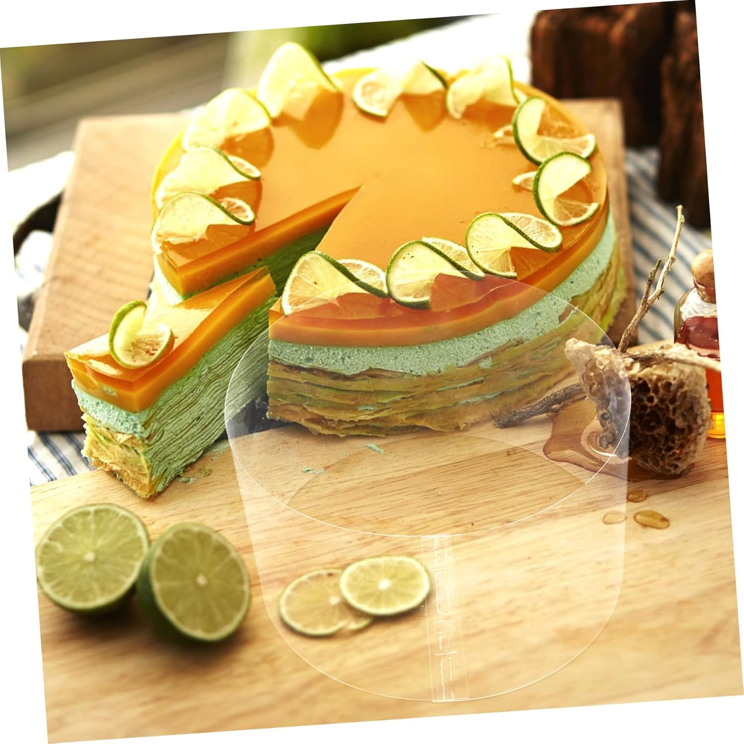 100 Sheets Cake Decorations Self-Adhesive Cake Collars for Birthday Wedding Baking image number 4