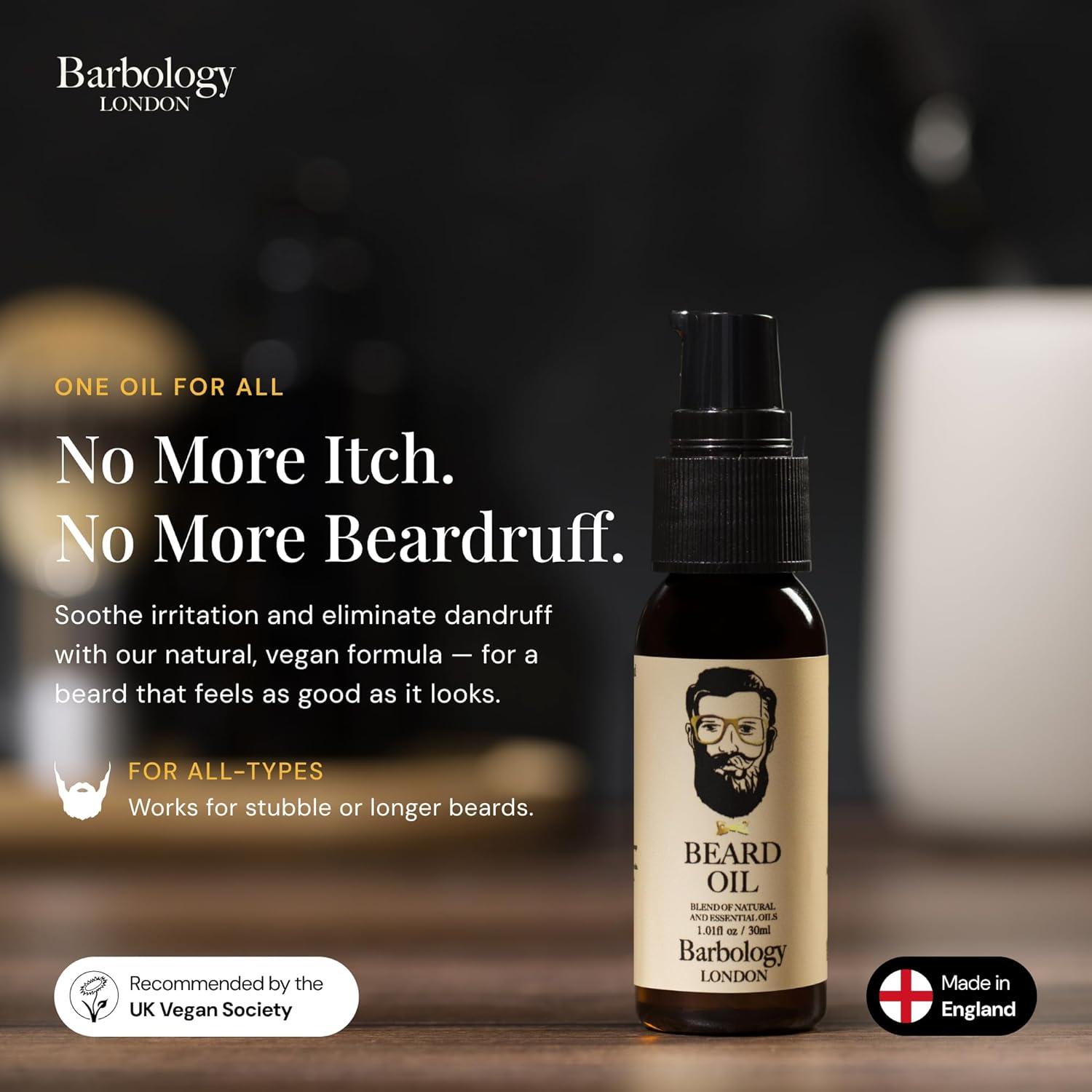 Vegan Beard Oil for Eliminating Dandruff, Impurities, 30Ml image number 2