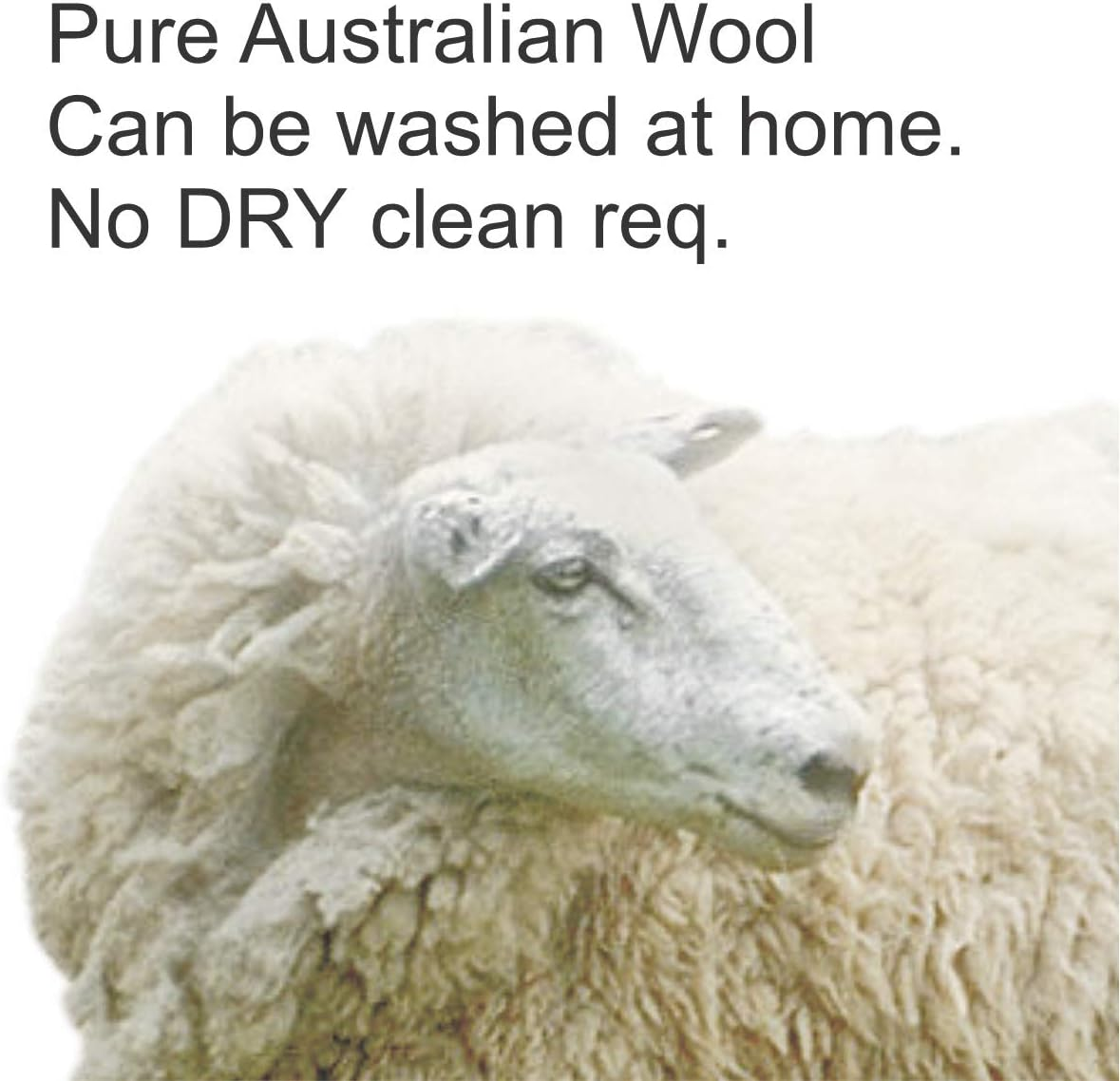 Dickwicks Premium Wool Magnetic Underlay, White, Plush Sheepskin Style (Queen) image number 4