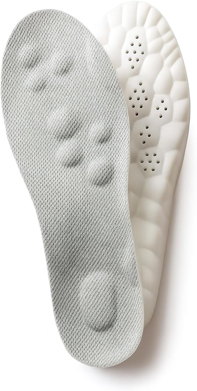 Steppers Insoles &ndash; 4D Cloud Cushion Memory Foam Shoe Inserts with Arch Support &ndash; Comfort Insoles for Men & Women &ndash; All Day Walking Running Work Support, Relieve Foot Fatigue (Orange,Men 9-10.5/Women 10.5-12)