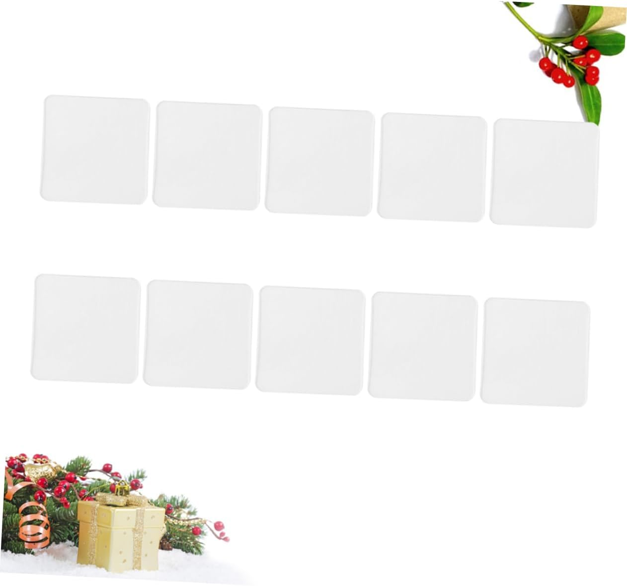 20Pcs Double Sided Adhesive Tape Strong Nano Tape White for Car Home Office Bathroom