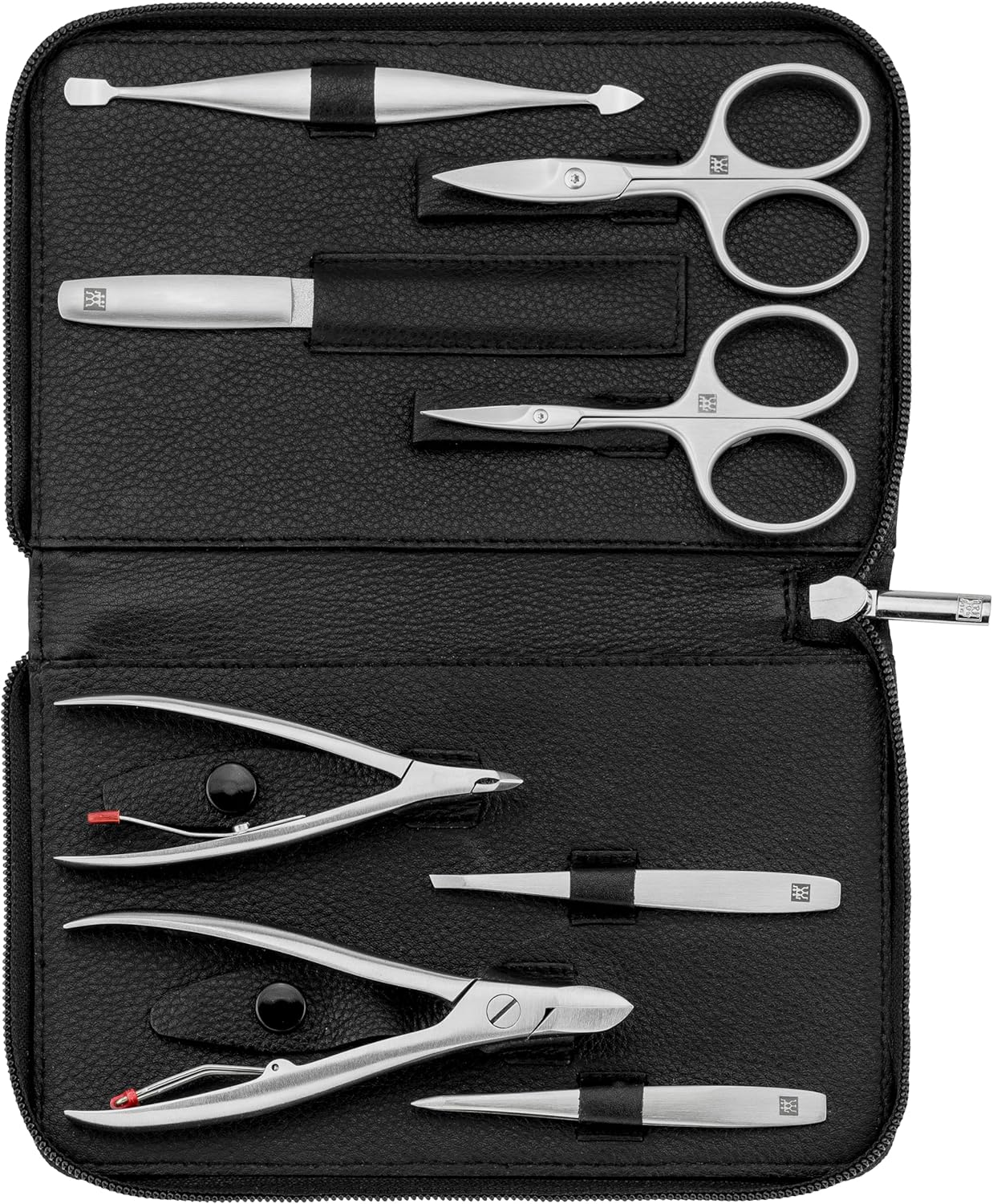 ZWILLING TWINOX Manicure Set 8 Pieces Premium Cowhide Leather with Zip Black image number 4