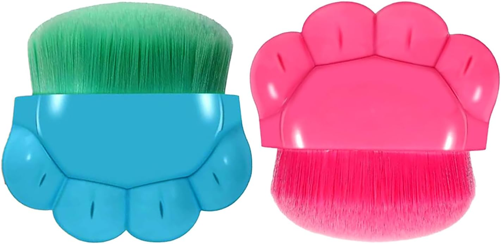 2Pcs Sunscreen Applicator for Kids - Sunblock Lotion Brush with Protective Case, Soft Bristles, Mess-Free Sun Cream Applicator for Travel, Beach & Outdoor Use - by Mobi Lock