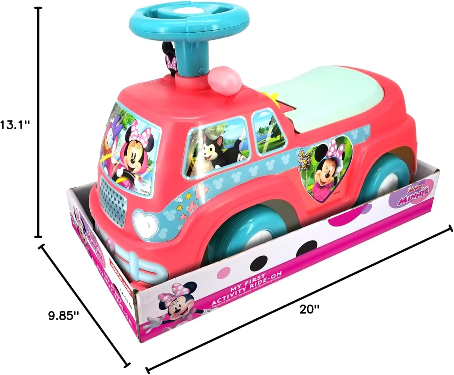 Disney Minnie Mouse Camper Activity Ride on by Kiddieland image number 1