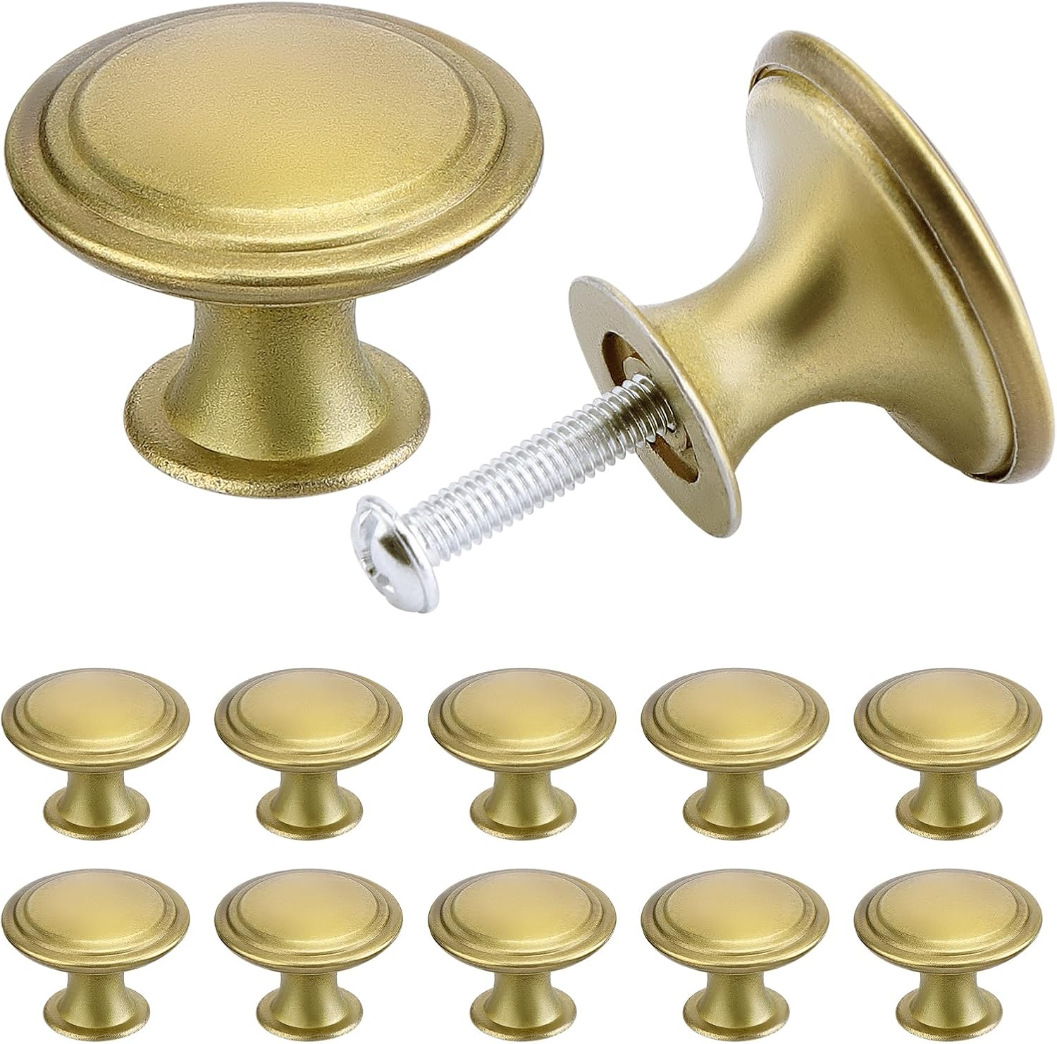 Tsunnee 24 Pack Vintage Chic Antique Style round 30Mm Cabinet Knobs and Drawers