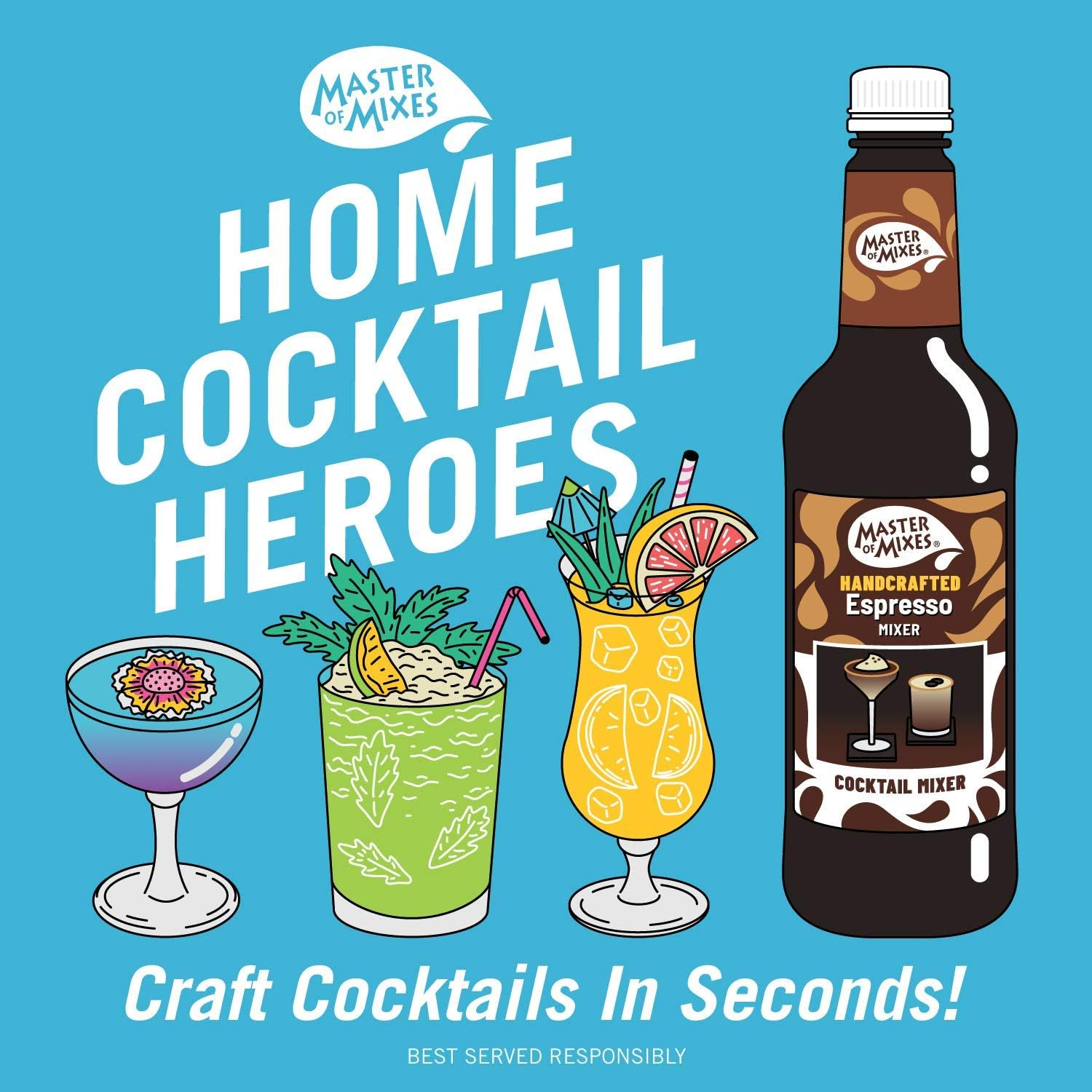 Master of Mixes Espresso Mixer Martini, 1 L (Pack of 1)