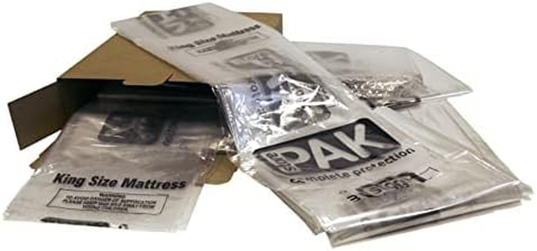 Storepak &ndash; 2PK King Size Mattress Cover Bags for Moving, Storage or Transport - Mattress Protector Storage Bag - Strong, Re-Usable, Waterproof, Anti-Dust Case image number 3