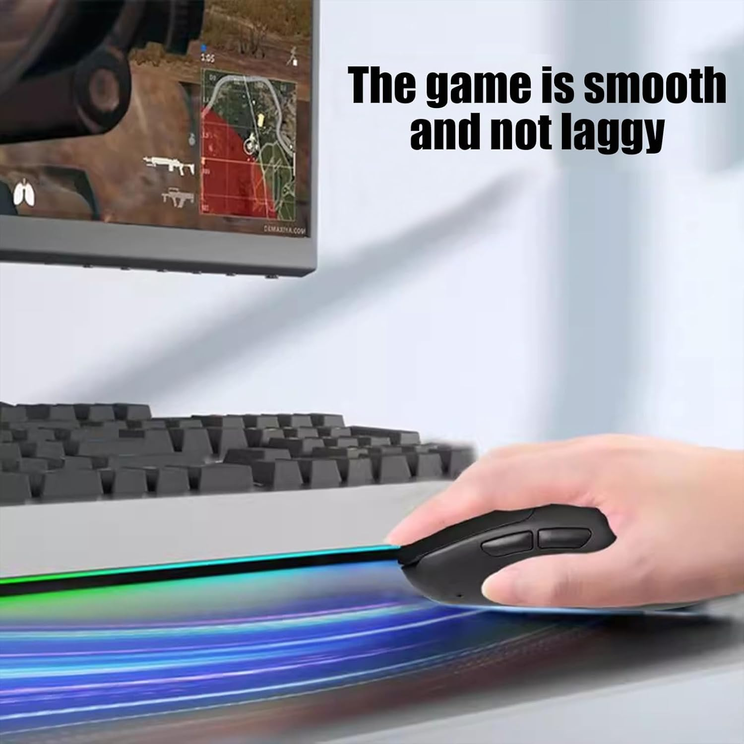 Xolixorium Pack of 2 Rounded Edges Mouse Feet Skates 0.8Mm Precision Glide Pads, Curved Edge Skatse Replacements for Logitech MX Master 3 Smooth Tracking, Black