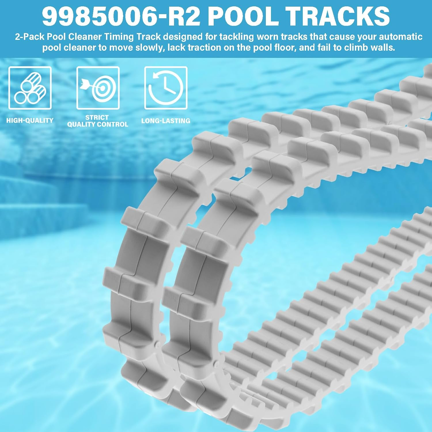 Pool Robot Timing Track 9985006-R2 Climbing Rings 6101611-R4 Compatible with Maytronics Dolphin Nautilus Cc plus Robotic Pool Cleaner (6 Pack) image number 1