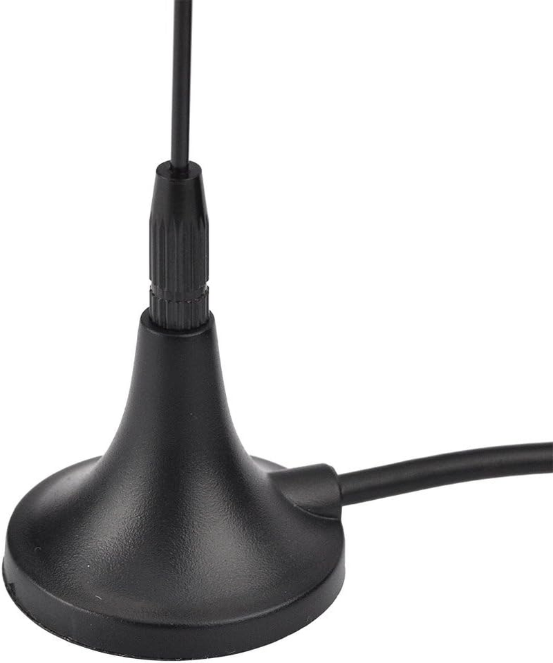 Bingfu Universal Car Stereo FM AM Antenna,Magnetic Base Mount AM FM Radio Antenna for Vehicle Car Truck SUV Audio Radio Stereo Head Unit Receiver Tuner,10 Feet Cable Motorola DIN Plug Connector