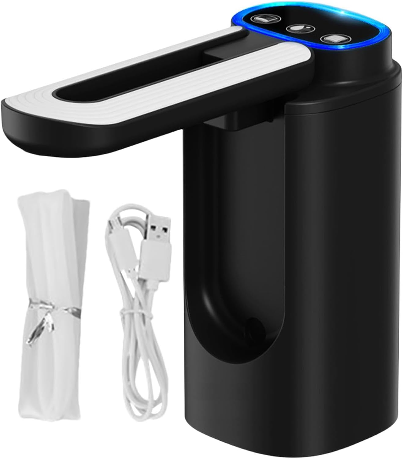 Tabletop Water Dispenser, Portable Water Dispenser, Rechargeable Electric Water Bottle Dispenser - USB Charging Automatic Drink Dispenser, Portable Electric Folding Water Bottle Pump for 3-5 Gallon