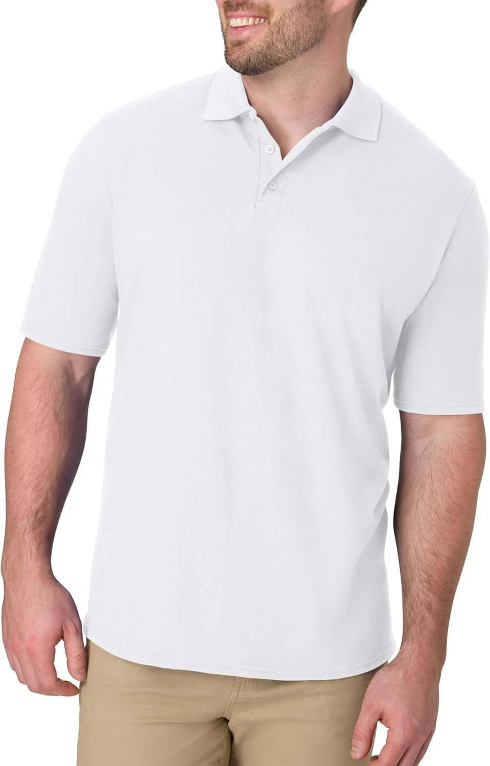 Hanes Men'S Short Sleeve X-Temp W/Freshiq Polo image number 6