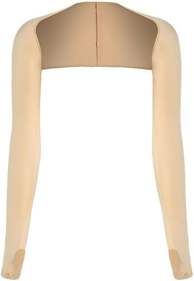 AIMALL UV Sun Protection Arm Cooling Shawl Sleeves with Finger Hole for Women Outdoor, Breathable Nylon, Summer Outdoor Wear, 15-Inch Shoulder Width, 22-Inch Length, Perfect for Sports & Travel