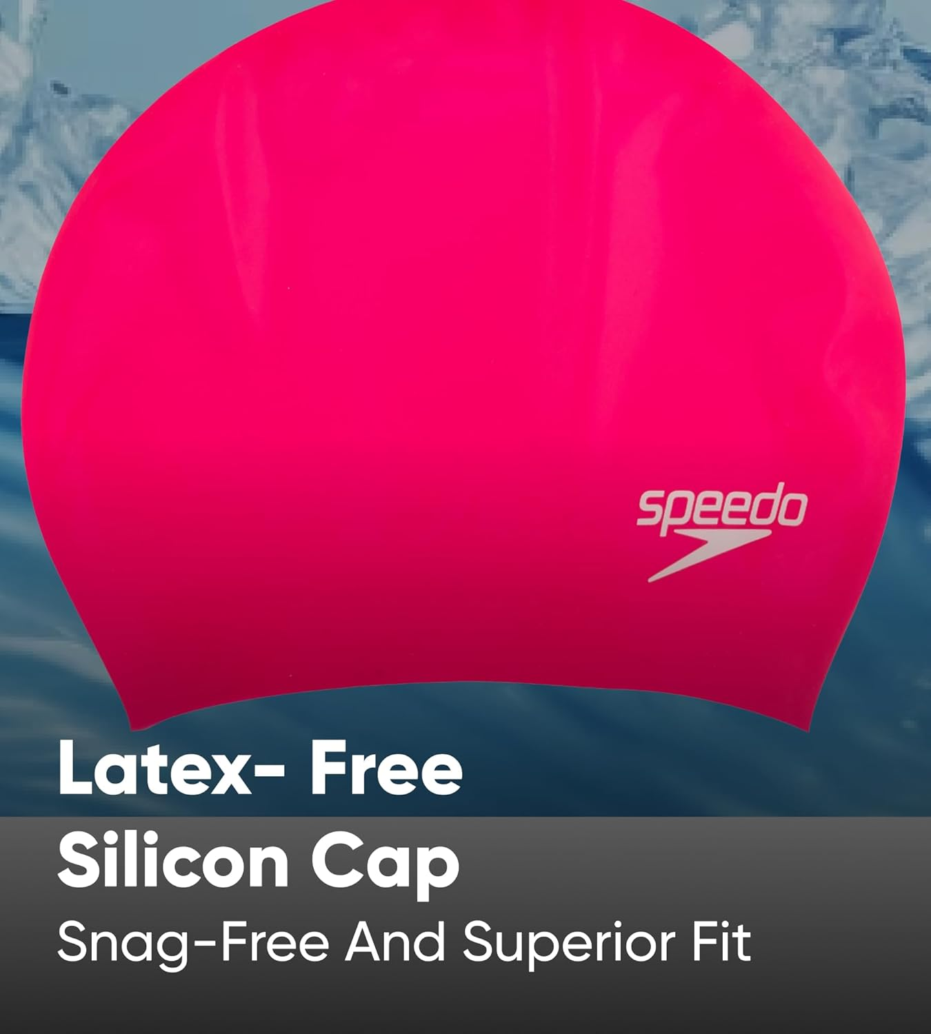 Speedo Unisex Long Hair Swimming Cap | Swim Cap | Snag Free | Easy-On image number 6